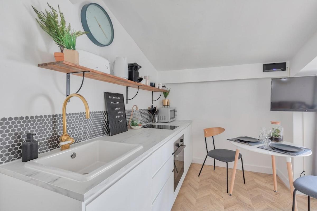 Appartement Renove Proche Arc Triomphe - 2P Paris Exterior foto